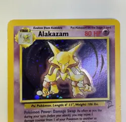 Alakazam 1/130 Holo Rare LP Pokemon Base Set 2 WOTC - Image 2