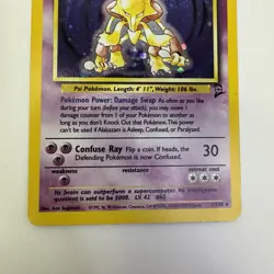 Alakazam 1/130 Holo Rare LP Pokemon Base Set 2 WOTC - Image 3