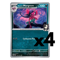 4x Marnie's Morgrem - 135/182 - SV10: Destined Rivals Pokemon Playset x4 - Image 1
