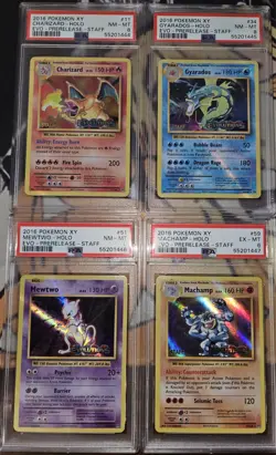 Pokemon XY Evolutions Prerelease Staff *FULL SET* Charizard 11/108 + 34,51,59 - Image 1