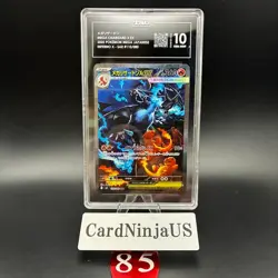 TAG GEM MINT 10 (974) Mega Charizard X ex SAR 110/080 Inferno X M2 Pokemon Card - Image 1