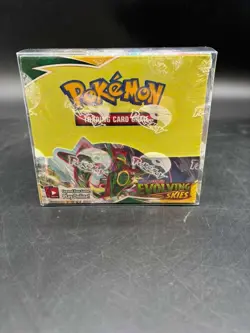 #2 2021 Pokemon SWSH Evolving Skies Booster Box SEALED w/ Plastic Case Mint - Image 1