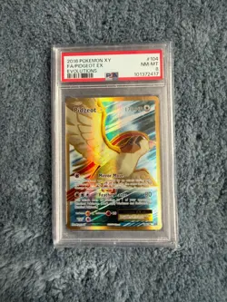 2016 Pokemon XY Pidgeot EX Evolutions 104 PSA 8 - Image 1