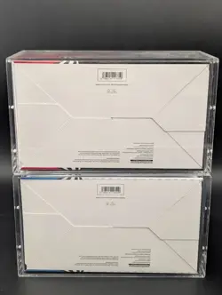 2x Pokemon SV10.5 Black Bolt White Flare Sealed Booster Bundle Display W/Acrylic - Image 2
