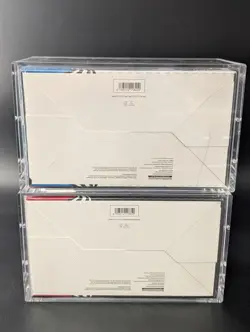 2x Pokemon SV10.5 Black Bolt White Flare Sealed Booster Bundle Display W/Acrylic - Image 2