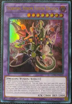 Starving Venom Fusion Dragon LEDD-ENC25 Legendary Dragon Decks 1st Ed Yugioh - Image 1