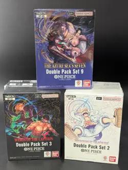 Lot (3) One Piece Double Pack Set 9 & 2 & 3 Sealed Display DP-02 DP-03 DP-09 - Image 1