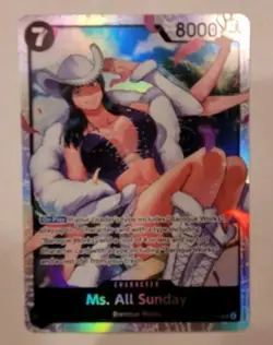 One Piece TCG - The Azure Sea’s Seven - Ms. All Sunday OP14-084 SR - NM Foil - Image 1