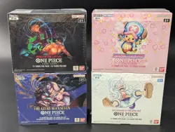 Lot (4) One Piece OP-05 OP-06 OP-14 EB-04 EB-01 Awakening/Era Booster Box Sealed - Image 1
