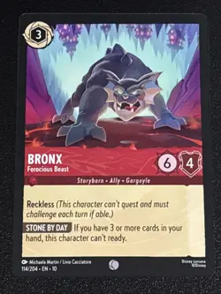 Disney Lorcana Whispers in the Well Bronx-Ferocious Beast 114/204 NM - Image 1