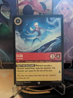 Disney Lorcana Elsa - Ice Surfer 109/204 Common NM TCG - Image 1