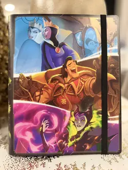 Disney Villains 9-Pocket Binder/Portfolio Holds 252 Cards 2025 Lorcana EMPTY - Image 1