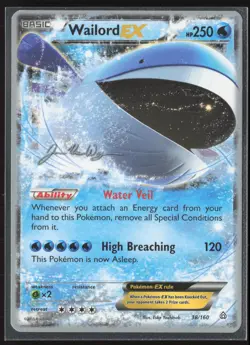 Wailord EX Ultra Rare XY - Primal Clash 38/160 LP Pokemon Card - Image 1