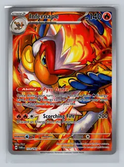 Pokemon TCG Infernape Card Twilight Masquerade Illustration, Rare, 173/167 NM - Image 1