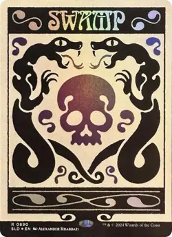 NM FOIL Swamp SLD #890 Secret Lair Prints Charming Chaos Vault Drop Bonus Card - Image 1