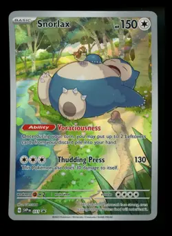 Snorlax 051 Black Star Promo 2023 IR Holo Rare Pokemon Card TCG - Image 1