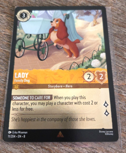 Disney Lorcana Lady - Family Dog, Foil Rare Card Single - Image 1