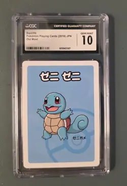 CGC 10 Squirtle 2019 Japanese Pokemon Card Gem Mint Old Maid Squirtle - Image 1