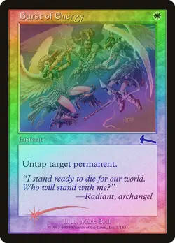 Burst of Energy FOIL Urza's Legacy NM White Common MAGIC MTG CARD ABUGames - Image 1