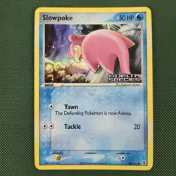 LP Slowpoke 83/113 EX Delta Species Reverse Holo Stamped Nintendo Pokemon Card - Image 1