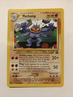 Machamp - 43 - Pokemon Wizards Black Star Promo Card NM - Image 1