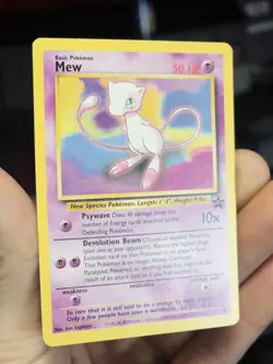 Mew Wizards of the Coast Promo #8 NON HOLO Pokemon Trading Card Game LP/MP - Image 1