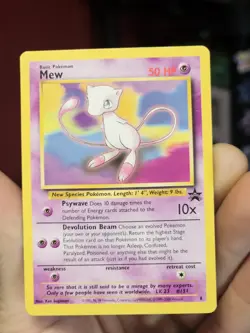 Mew Wizards of the Coast Promo #8 NON HOLO Pokemon Trading Card Game LP/MP - Image 2