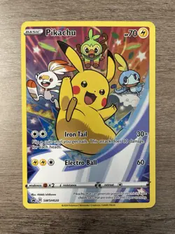 Pikachu SWSH020 SWSH: Sword & Shield Promo Cards Holo - Image 1