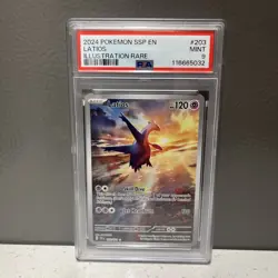 Latios 203/191 Surging Sparks IR #203 PSA MINT 9 Pokemon TCG Card - Image 3