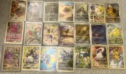 Pokemon RARE Illustration And full arts Lot, 21 Cards! Most Near Mint! - Image 1