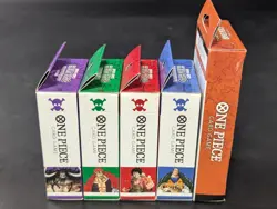 One Piece Card Game ST01-04 Starter Deck Set of 4 Decks + Treasure Boosters Set - Image 3