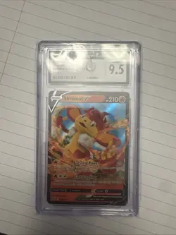 Simisear v Ultra Rare Holo Foil Fire Brilliant Stars Pokemon TCG Card 027/172 - Image 1
