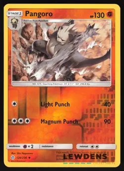 Pangoro - 120/236 - Reverse Holo Uncommon - Cosmic Eclipse - Pokemon Card - Image 1