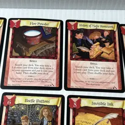 Harry Potter TCG Spell Card Lot 18 Cards 2002 Wizards Red Butterfly/4j-O - Image 3