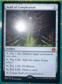 Staff of Compleation Phyrexia: All Will Be One Regular 242/271 - Image 1
