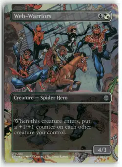 Web-Warriors (Borderless) U Marvel's Spider-Man 203 NM - Image 1