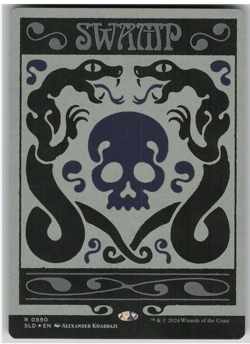 MTG Swamp 0890 Rainbow Foil NM Secret Lair Drop Series Magic 890 - Image 1