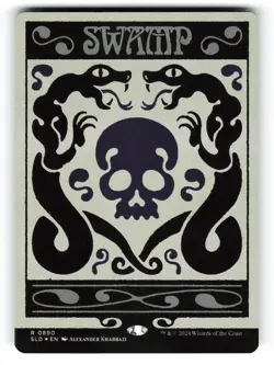 Swamp #0890 (NM) (Rainbow Foil) (SLD) Secret Lair Drop Magic MTG - Image 1