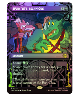 Splinter's Technique - Foil - Showcase Teenage Mutant Ninja Turtles MTG - Image 1
