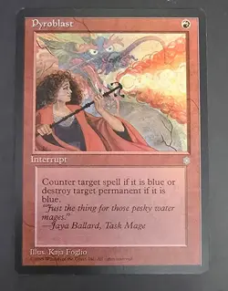 Pyroblast - MtG Ice Age - Common NM 1995 - Image 2