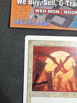 Magic the Gathering Crusades Lightly Played Fifth Edition 5th BANNED - Image 2