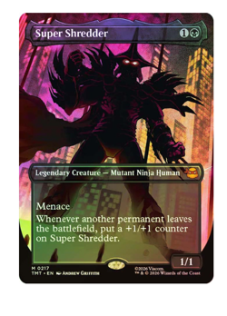 Super Shredder - Foil - Borderless Teenage Mutant Ninja Turtles MTG - Image 1