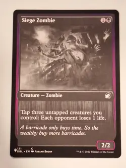 Siege Zombie - The List Magic the Gathering MTG Nice! - Image 1