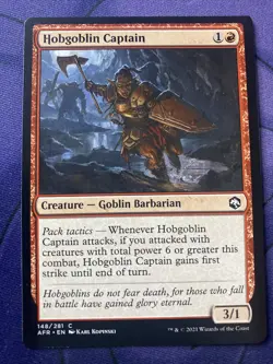 Magic The Gathering TCG Forgotten Realms Hobgoblin Captain 148/281 - Image 1