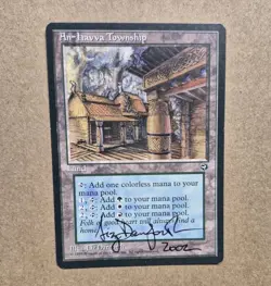 UNPLAYED SIGNED An-Havva Township NM Homelands Magic MTG LIZ DANFORTH EDH CUBE - Image 1