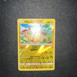 Pokemon TCG Pikachu Reverse Holo SM Crimson Invasion 30/111 NM - Image 2