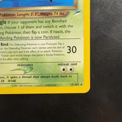 Pokemon Vintage Non-Holo Rare Dark Ariados 17/105 Neo Destiny WotC NM - Image 4