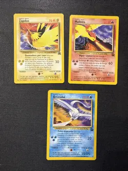 SPANISH Pokemon Black Star Promo WOTC Lot Zapdos 23 Articuno 22 Moltres 21 - Image 1
