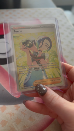 Perrin Supporter Trainer 220/167 Twilight Masquerade Pokemon Card Full Art - Image 2