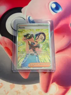 Perrin Supporter Trainer 220/167 Twilight Masquerade Pokemon Card Full Art - Image 3
